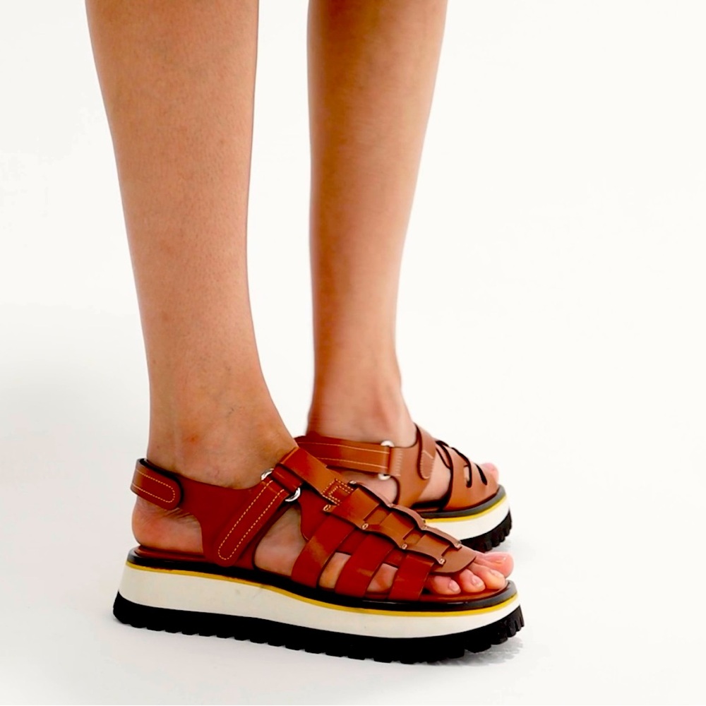 Labocq Boomer Women's Sandals in Brown and Black